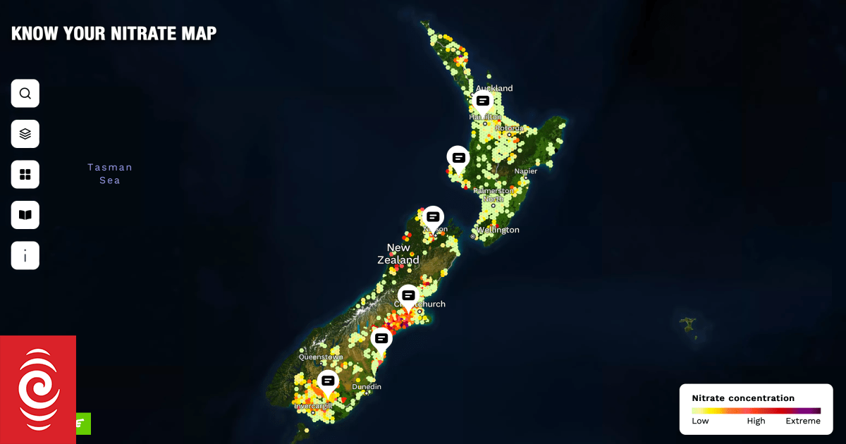 Map of nitrate air pollution in New Zealand launched by Greenpeace