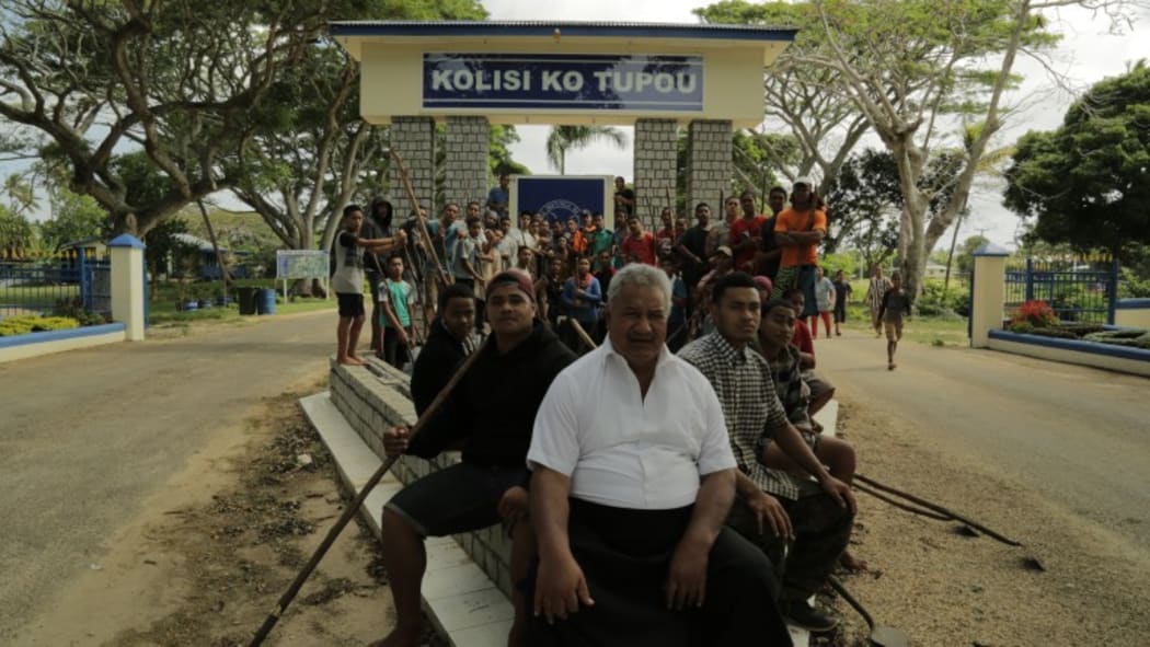 Saia Mafele'o during one of his visits to Tonga.