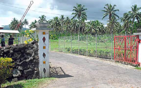 Entrance to Tafa'igata Prison in Samoa.