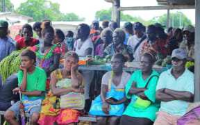Bougainvilleans attending a Roadshow explaining the Referendum