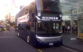The first of Auckland's double-decker buses.