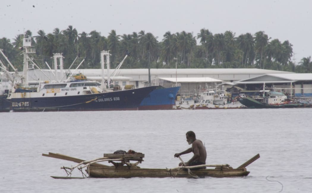 Fishing vessels, both modern and traditional, in the Madang lagoon, Papua New Guinea; site of the planned Pacific Marine Industrial Zone.