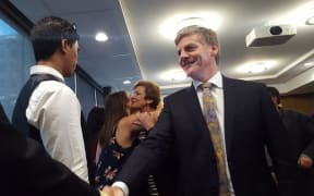 Bill English and Anne Tolley meet youth advocates at the Oranga Tamariki launch.