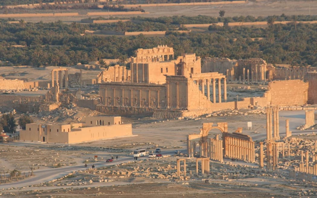 The ancient city of Palmyra.