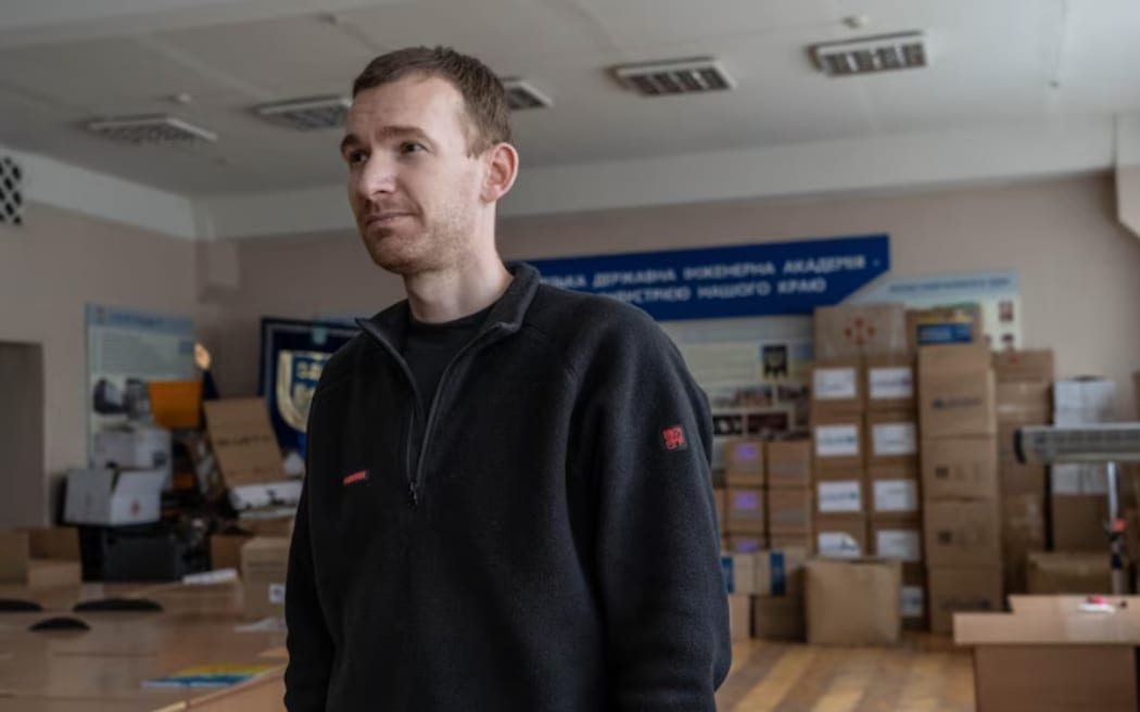 Sergii survived occupation by Russian forces. He now volunteers at the local aid centre in Zaporizhzhia.