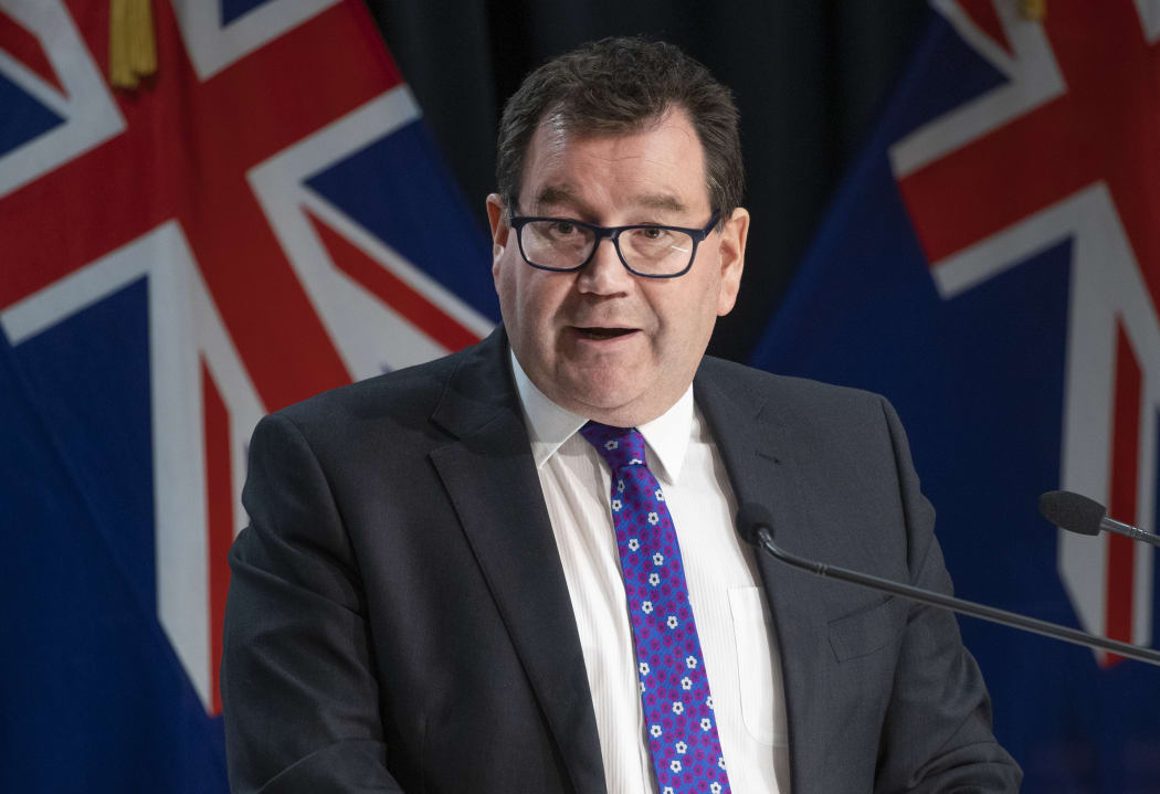 Deputy Prime Minister Grant Robertson during the post-Cabinet press conference.