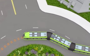 At up to three carriages long, trackless trams look a lot like a really long bendy bus. Unlike a tram these are fitted with tyres and can run on existing roads.