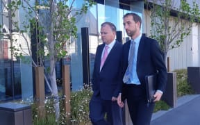 The man on the left is Gregory John Smith the gas-fitter involved in the case and the other is his defence counsel Joseph Lill.