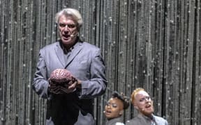 David Byrne in Wellington last night
