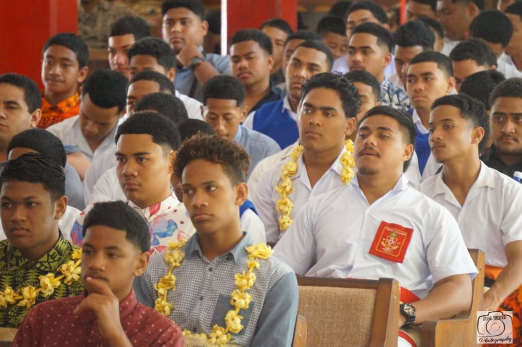 Tongan high school students attend a three day youth camp aimed at curbing inter-school fighting.