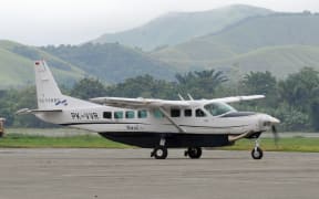 A Cessna Grand Caravan aircraft of Susi Air prepares to take off at Jayapura airport in Papua province. (pictured on June 17, 2011)