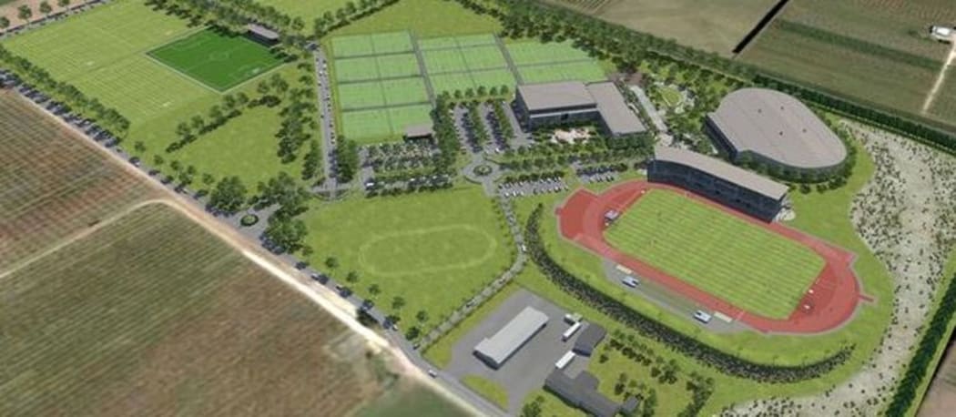 The Hawkes Bay Regional Sports Park, the proposed venue for Te Matatini 2017 in Hastings.