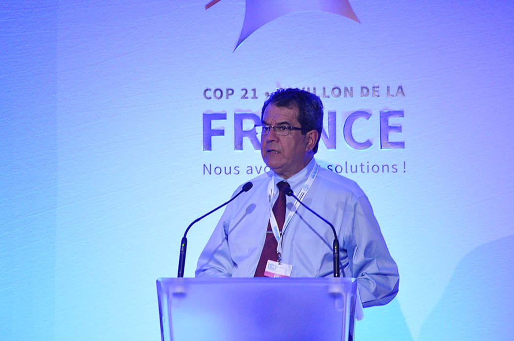 French Polynesia's Edouard Fritch at COP21 conference in France