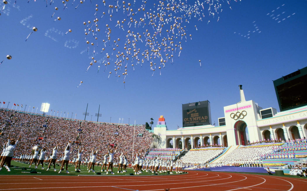 Los Angeles Memorial Coliseum during 1984 Olympics