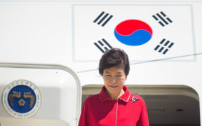 South Korean president Park Guen-hye arriving at the G20 Summit.