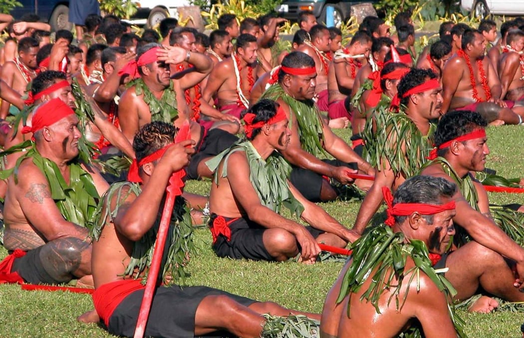 Samoan Matai or chiefs attend a regional meeting in 2004