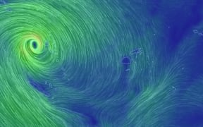 Cyclone Oma tracking map - Feb 15 midday