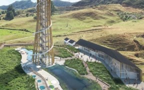 Illustration of proposed adventure tower for Waikato