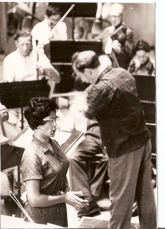 National Orchestra and conductor John Hopkins from The Auckland Star - February 24th, 1962, singing Falla's El Amor Brujo.