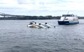 The downed seaplane
