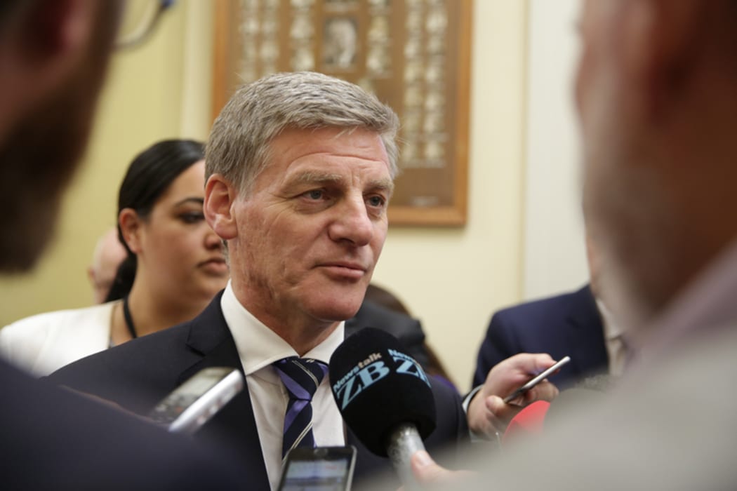 Prime Minsiter Bill English after a caucus meeting on February 7.