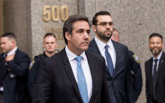 NEW YORK, NY - APRIL 16: Michael Cohen, longtime personal lawyer and confidante for President Donald Trump, exits the United States District Court Southern District of New York, April 16, 2018 in New York City.