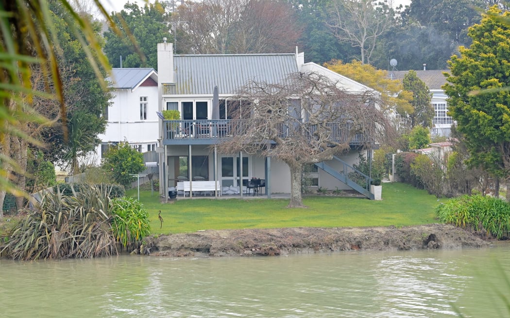 The back of the property sits adjacent to the river, which has proven problematic in recent rain events. June Moore has called the place home since 1992, while Bill Moore moved in at the turn of the century.