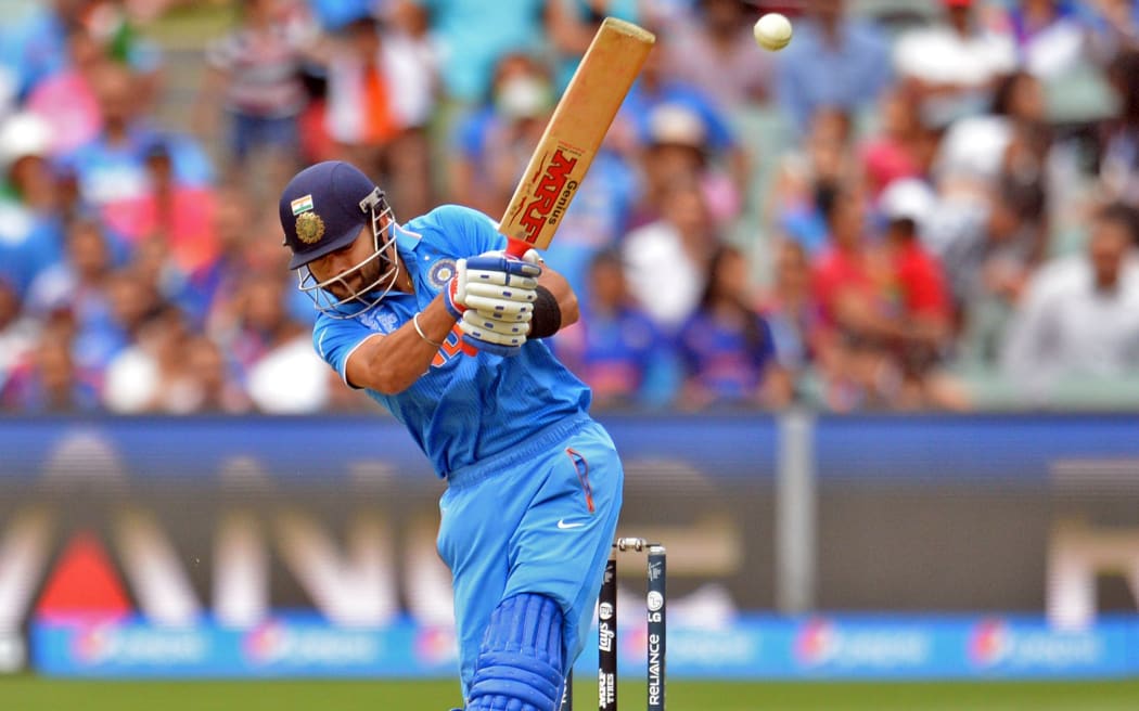 Indian batsman Virat Kohli in action during the ICC Cricket World Cup match between India and Pakistan at Adelaide Oval in Adelaide, Australia. Sunday 15 February 2015.