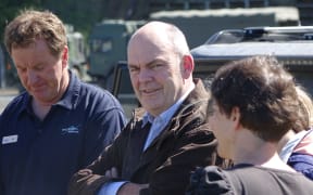 Steven Joyce in Kaikoura to speak to bigger business about government help.