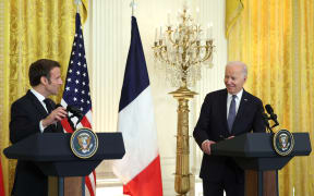 Biden, Macron condemn Putin, but willing to talk to Russian leader