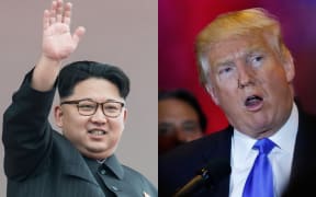 Kim Jong-un, left, and Donald Trump