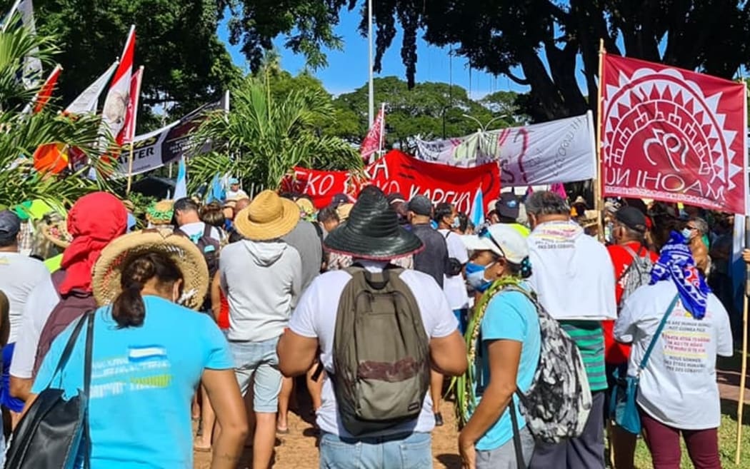 Anti-nuclear rally in Papeete