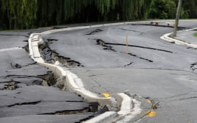 Damaged road Christchurch February 2011 (file photo)