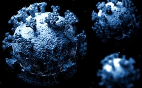 Disease cell of Coronavirus Covid-19 outbreak and coronaviruses influenza background, infectious virus. SARS, 3D render
