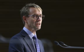 Director-General of Health Dr Ashley Bloomfield speaks to media during a press conference at Parliament on April 09, 2020 in Wellington, New Zealand.