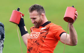 Kieran Read at training ahead of the All Blacks first test against the British and Irish Lions.
