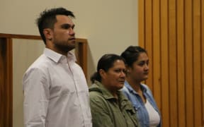 From left, Shane Christopher Neil, Donna Parangi and Lacey Te Whetu.