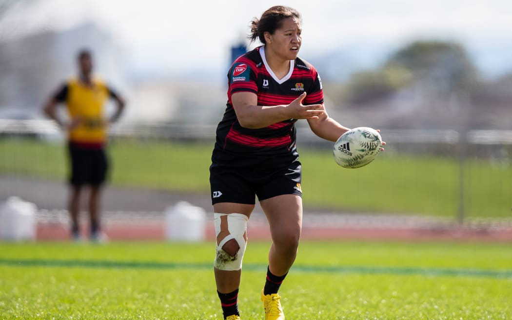 Charntay Poko of Canterbury during the Farah Palmer Cup game against Bay of Plenty 2022.