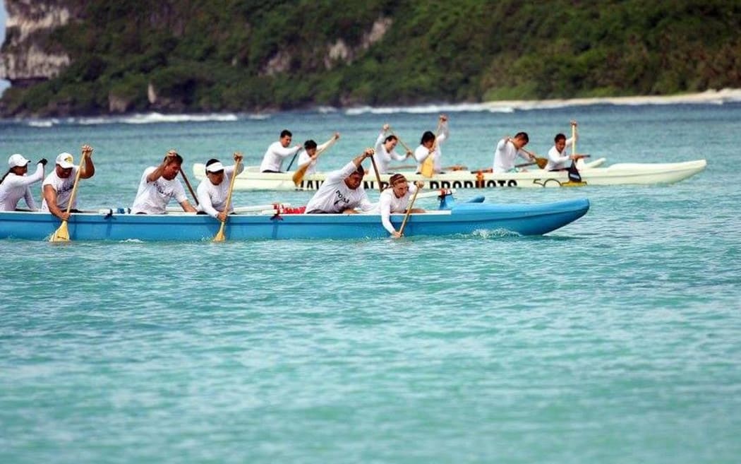Teams practice for Micronesia Cup.