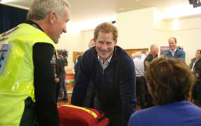 Prince Harry attended a community expo at the Stewart Island community centre.