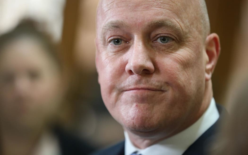 Incoming prime minister Christopher Luxon in Wellington 23 November 2023.