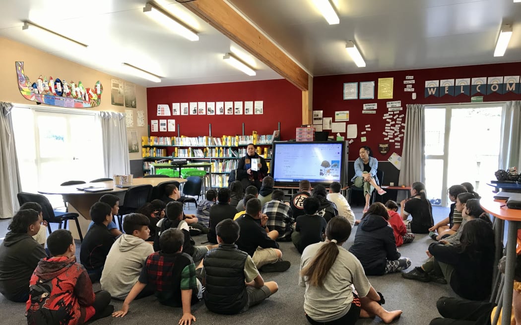 The library is now a full-time classroom.