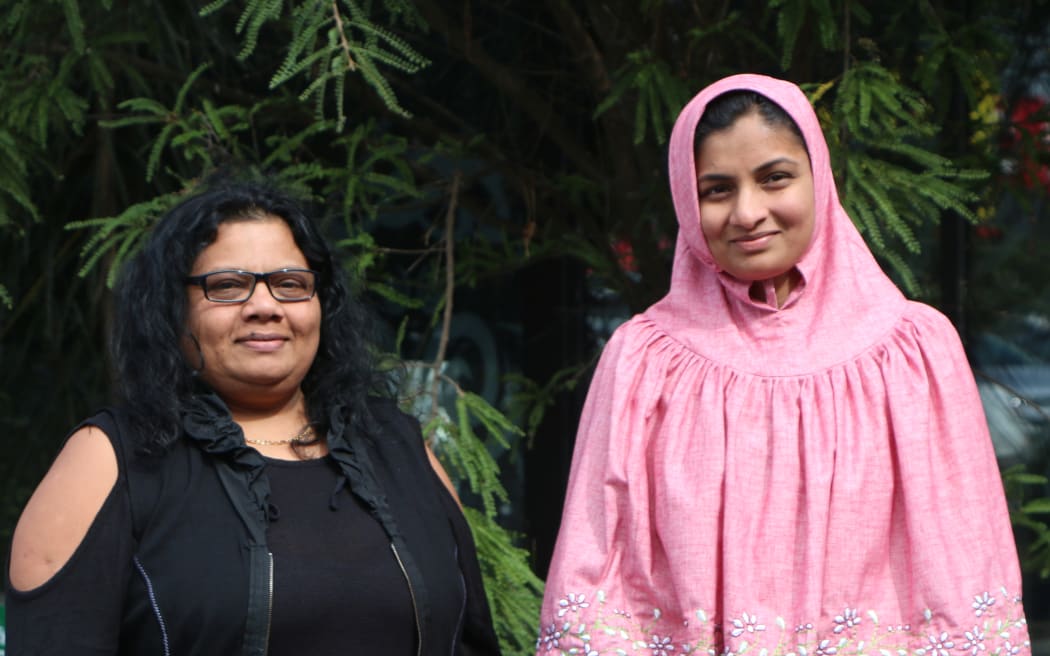 Rina Singh, left, and Sakina Husain.