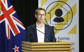 Director-General of Health Dr Ashley Bloomfield speaks to media during a press conference at Parliament on 5 April 2020. New Zealand was placed in complete lockdown and a state of national emergency was declared on Thursday 26 March to stop the spread of COVID-19 across the country.