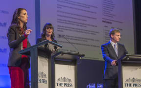 Jacinda Ardern and Bill English in Stuff's leaders debate.