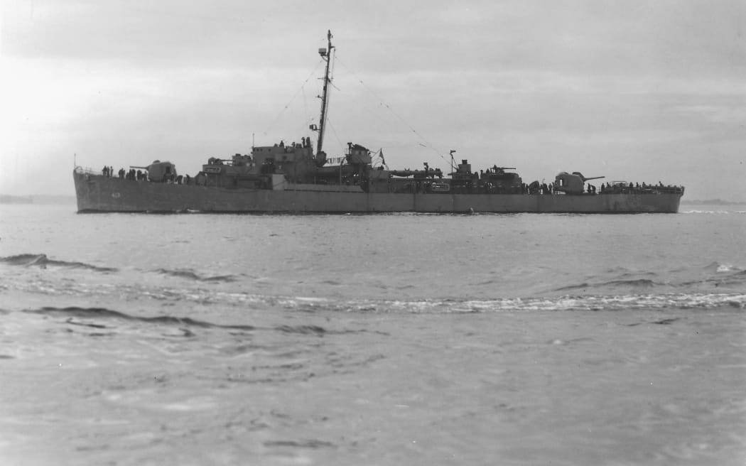 USS Samuel B Roberts which sank during WWII - October 1944