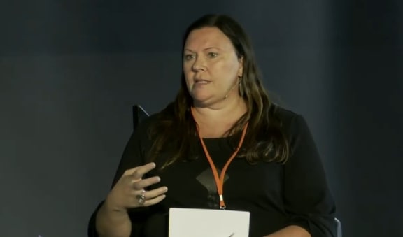 NZME's Miriyana Alexander at He Whenua Taurikura.