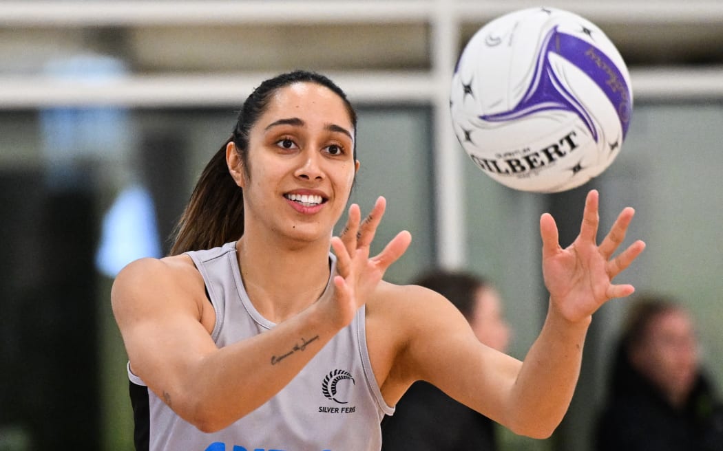 Phoenix Karaka.
Silver Ferns training session in Auckland ahead of the Netball World Cup in South Africa.