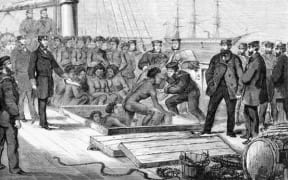 Seizure of the blackbirding schooner Daphne in 1869.