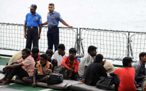 Sri Lanka's navy rescued 70 would-be illegal immigrants drifting in high seas last year.